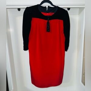 Vintage Red and Black Valentino Dress